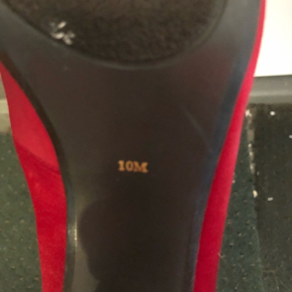 Ann Marino red heels with bows size 10 - Picture 6 of 6